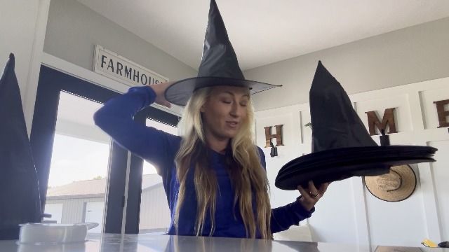 12pcs Floating Witch Hats for Halloween Party Decor view 5