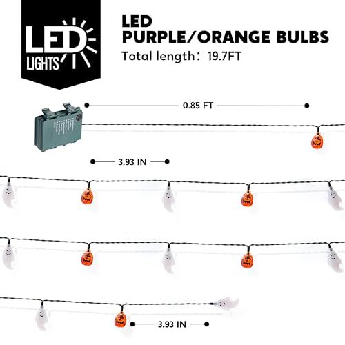 Halloween String Lights for Indoor & Outdoor view 3