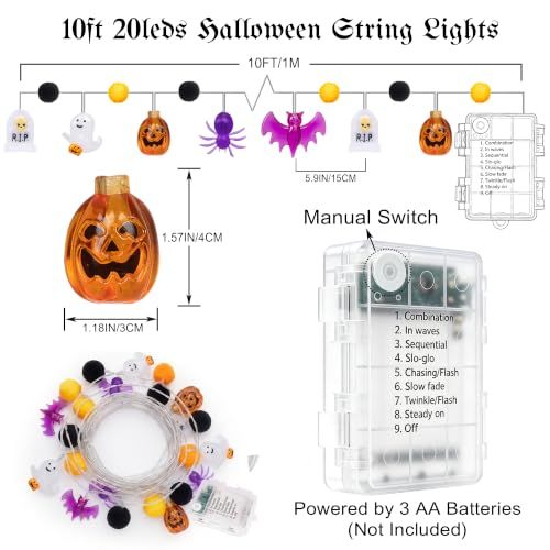 Halloween String Lights for Indoor & Outdoor Party Decorations view 3