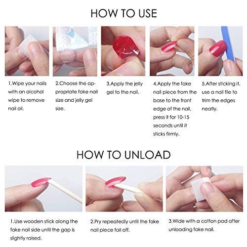 Reusable almond-shaped press-on nails for DIY manicures and daily wear (Deep view 5