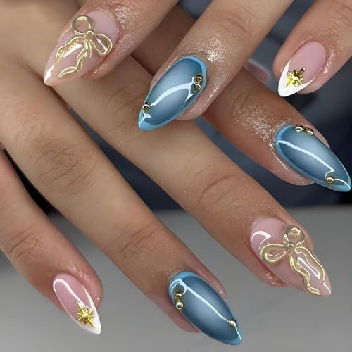 Reusable Press-On Nails, 24-Piece Set for DIY Nail Art, Ideal for Parties view 2