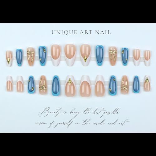 Reusable Press-On Nails, 24-Piece Set for DIY Nail Art, Ideal for Parties view 3