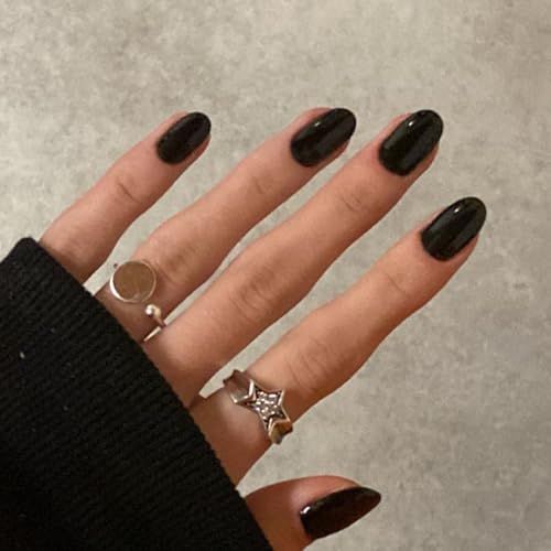 Short Oval Press-On Nails Kit for Easy view 3
