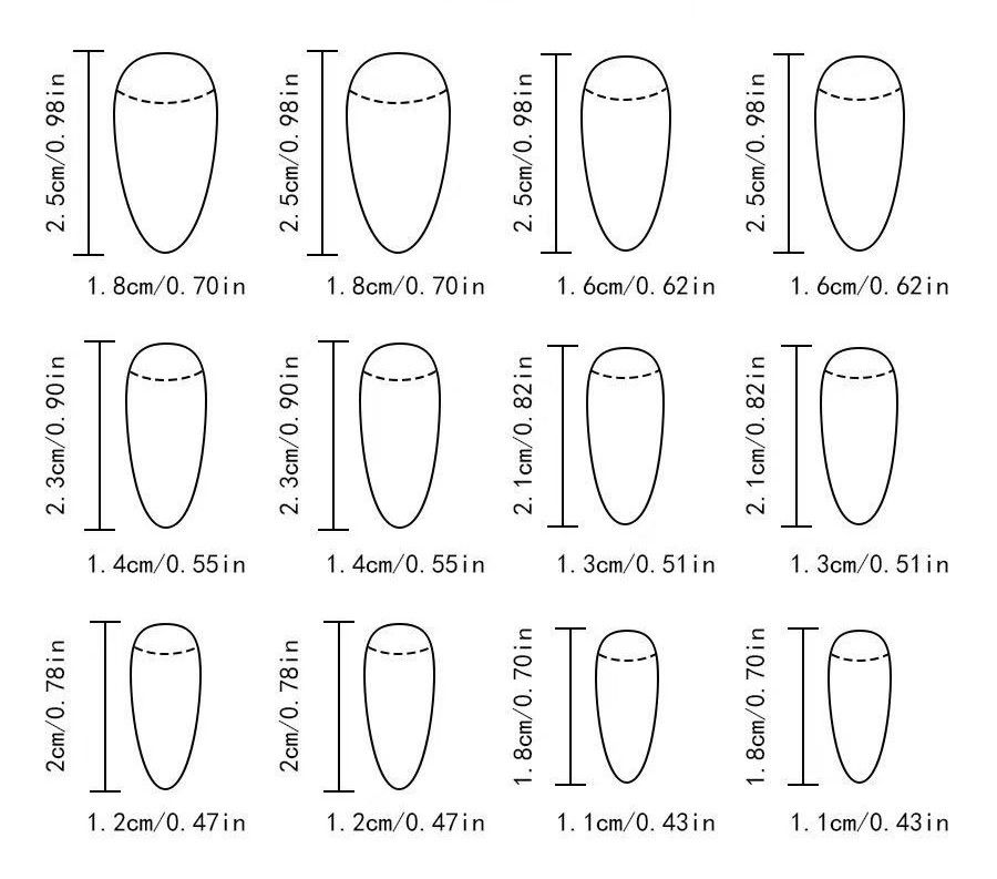 Short Oval Press-On Nails Kit for Easy view 5