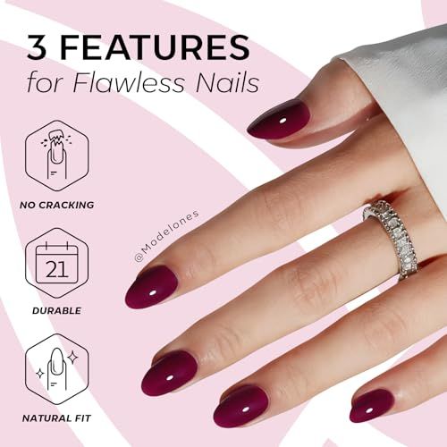 Press-On Nails Kit: Oval Shaped False Nails For DIY Manicure view 4