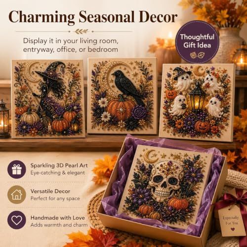 Spooky-Cute Halloween DIY Diamond Art Set for Home Decor & Seasonal Gifting view 7