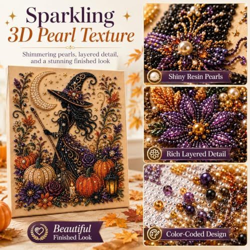 Spooky-Cute Halloween Diamond Art Craft Kit view 5
