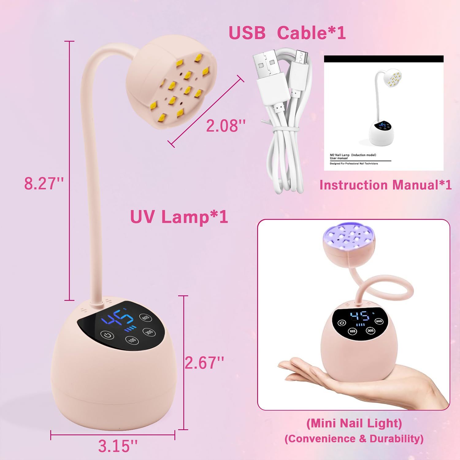 Professional Gel Nail Curing Lamp for Home & Salon view 6