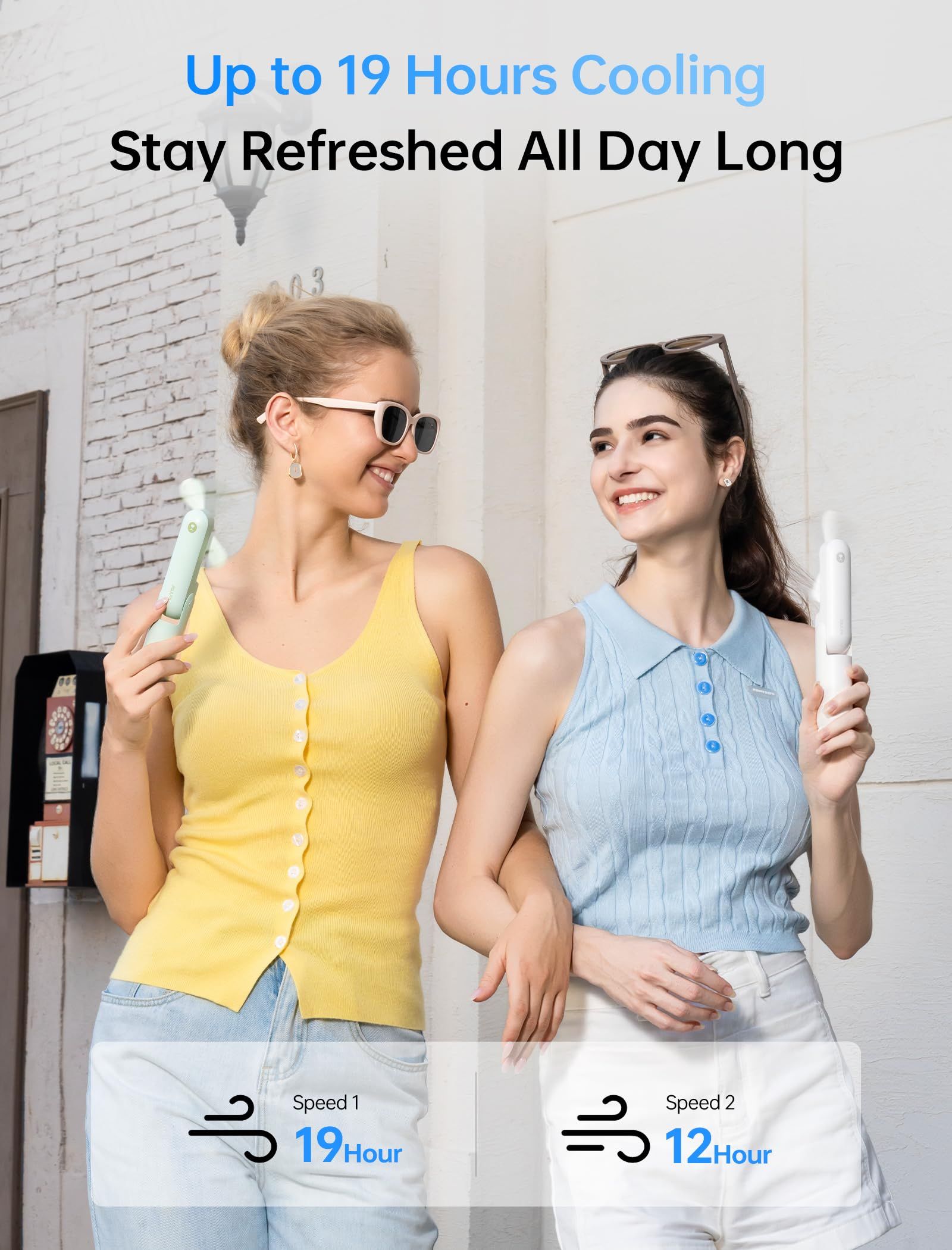 3-in-1 Portable Fan, Power Bank & Flashlight for Summer Travel, Concerts & view 3