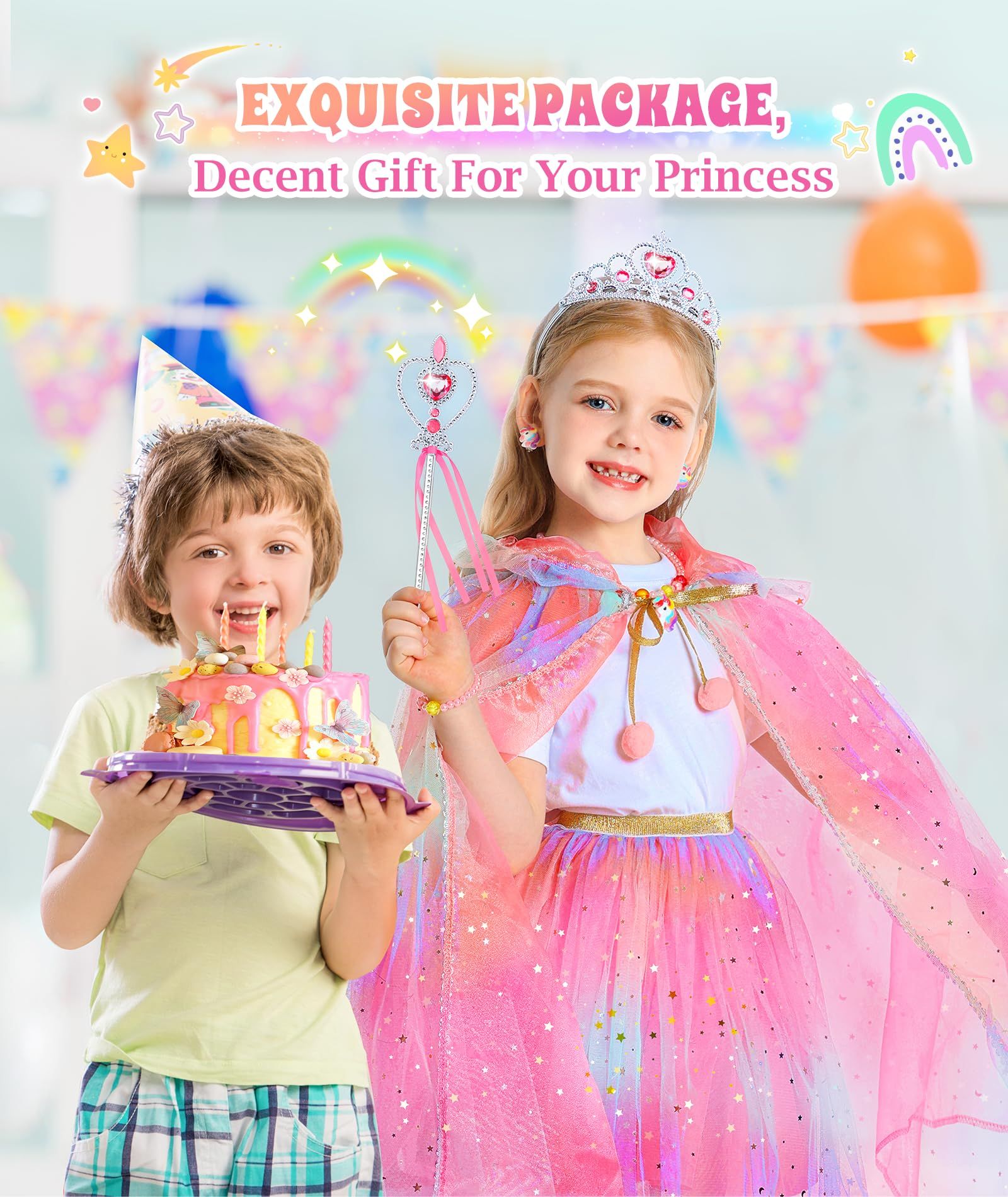 Girls Princess Role Play Set for Birthday Parties view 3