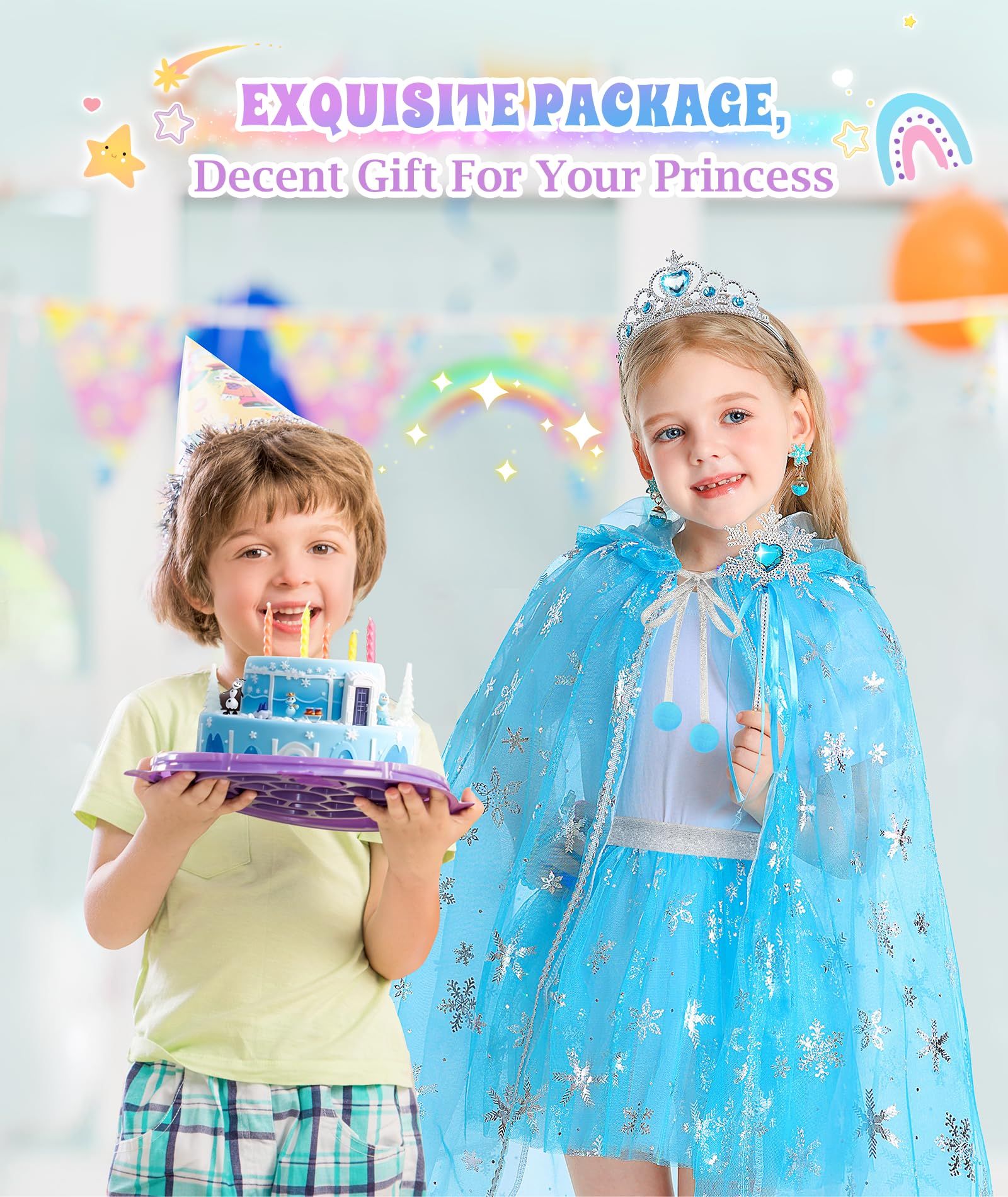 Girls' Princess Dress-Up Set for Halloween view 4