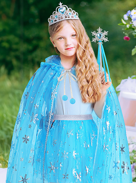 Girls' Princess Dress-Up Set for Halloween view 6