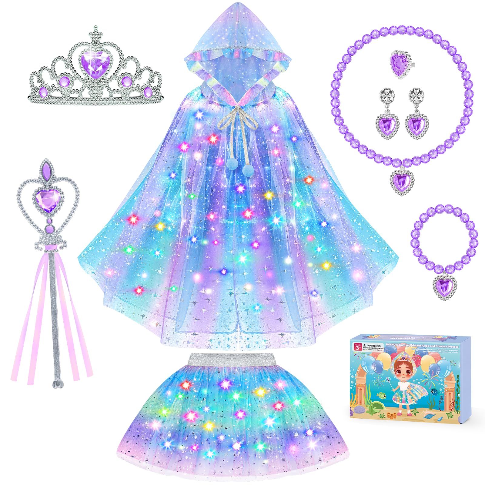 Light-up Princess Dress-Up Set for Girls