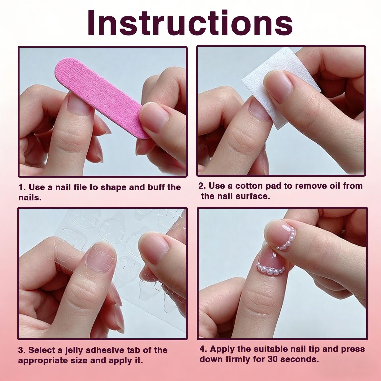 24pcsStunning Press-On Nails For Daily Wear view 6