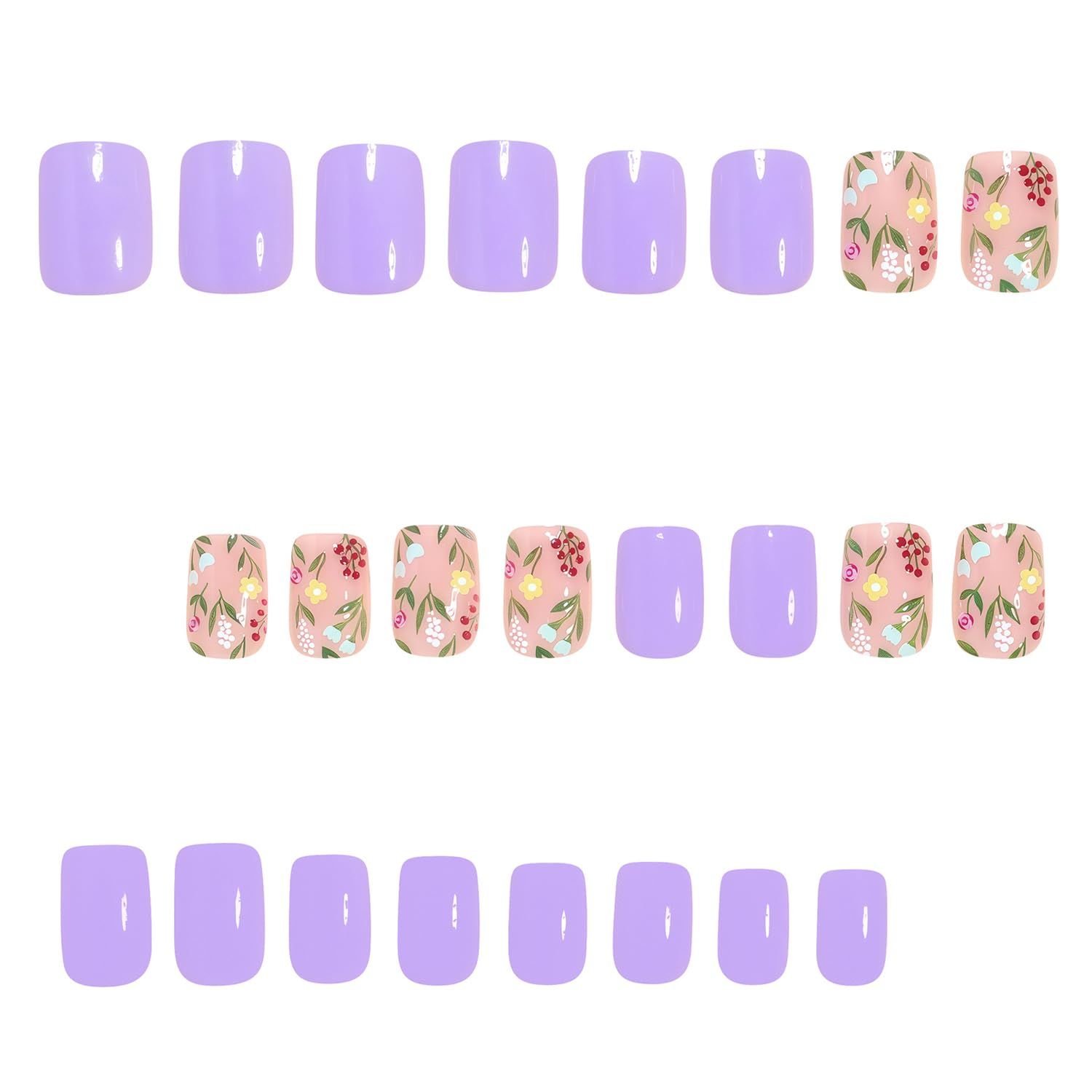24pcsPress-on Nail Tips for Women view 3