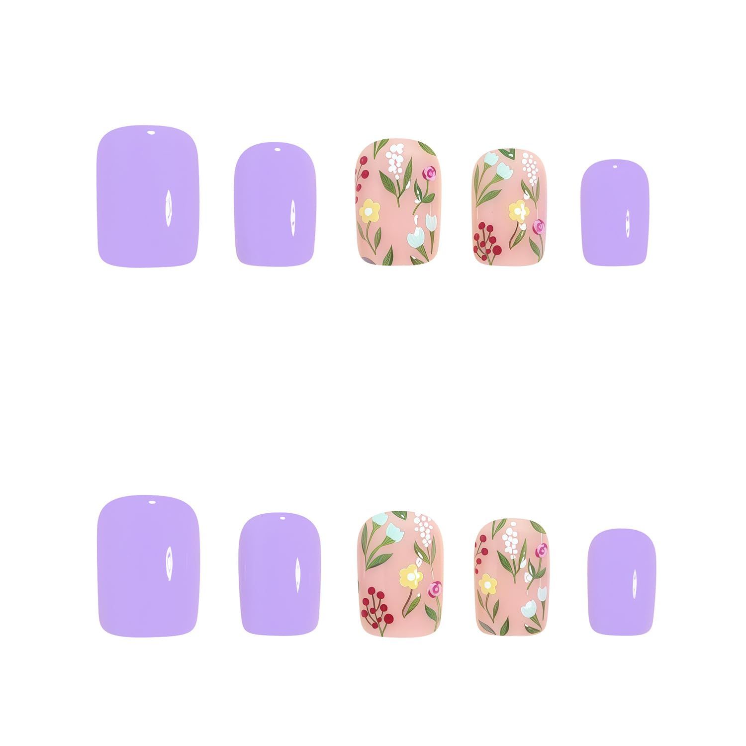 24pcsPress-on Nail Tips for Women view 4