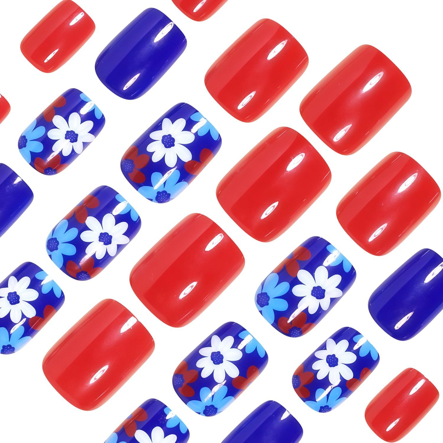 24pcsPress-On Nails Full Set for Nail Art Enthusiasts view 3
