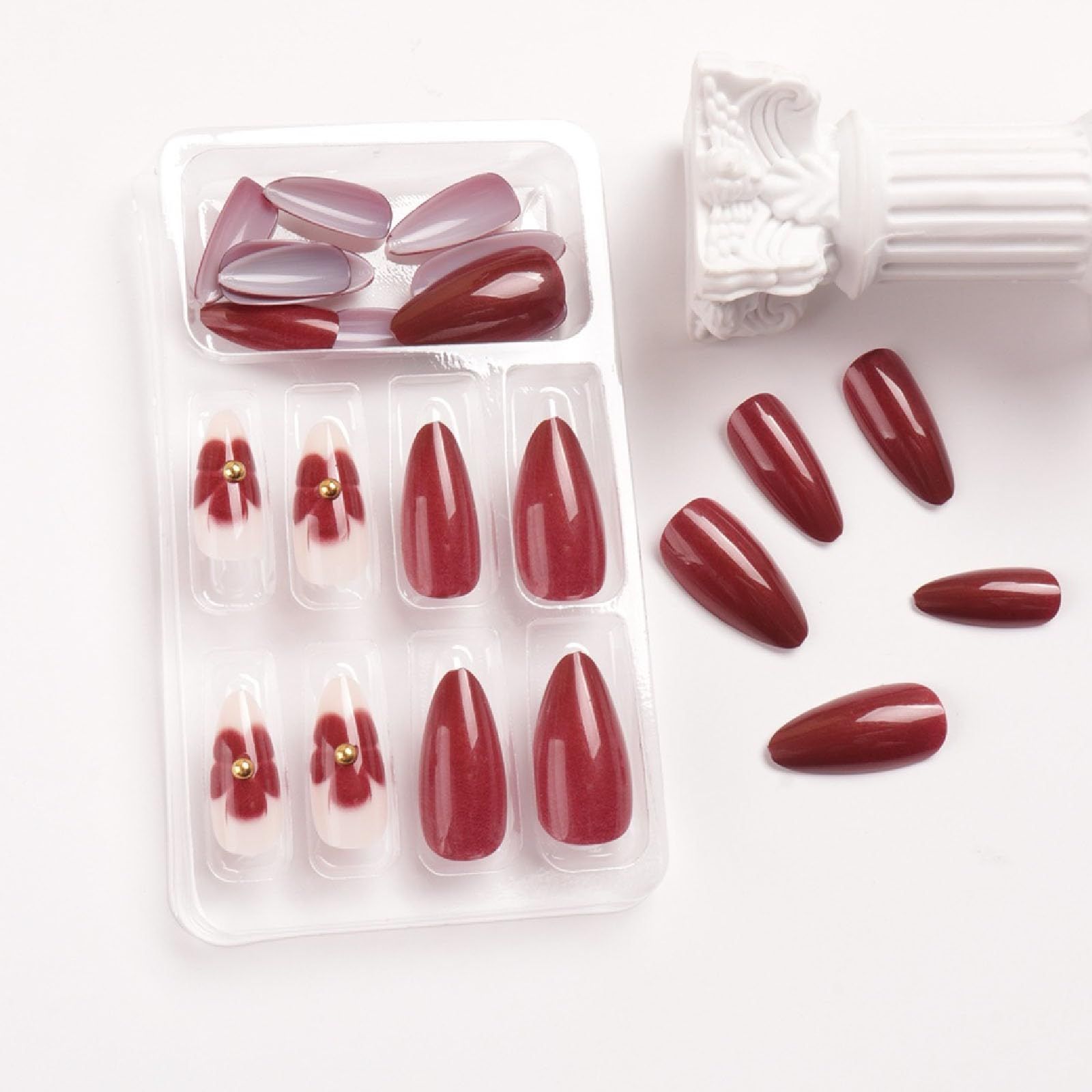 24pcsStunning Press-On Nails for Every Occasion – Easy to Apply view 2
