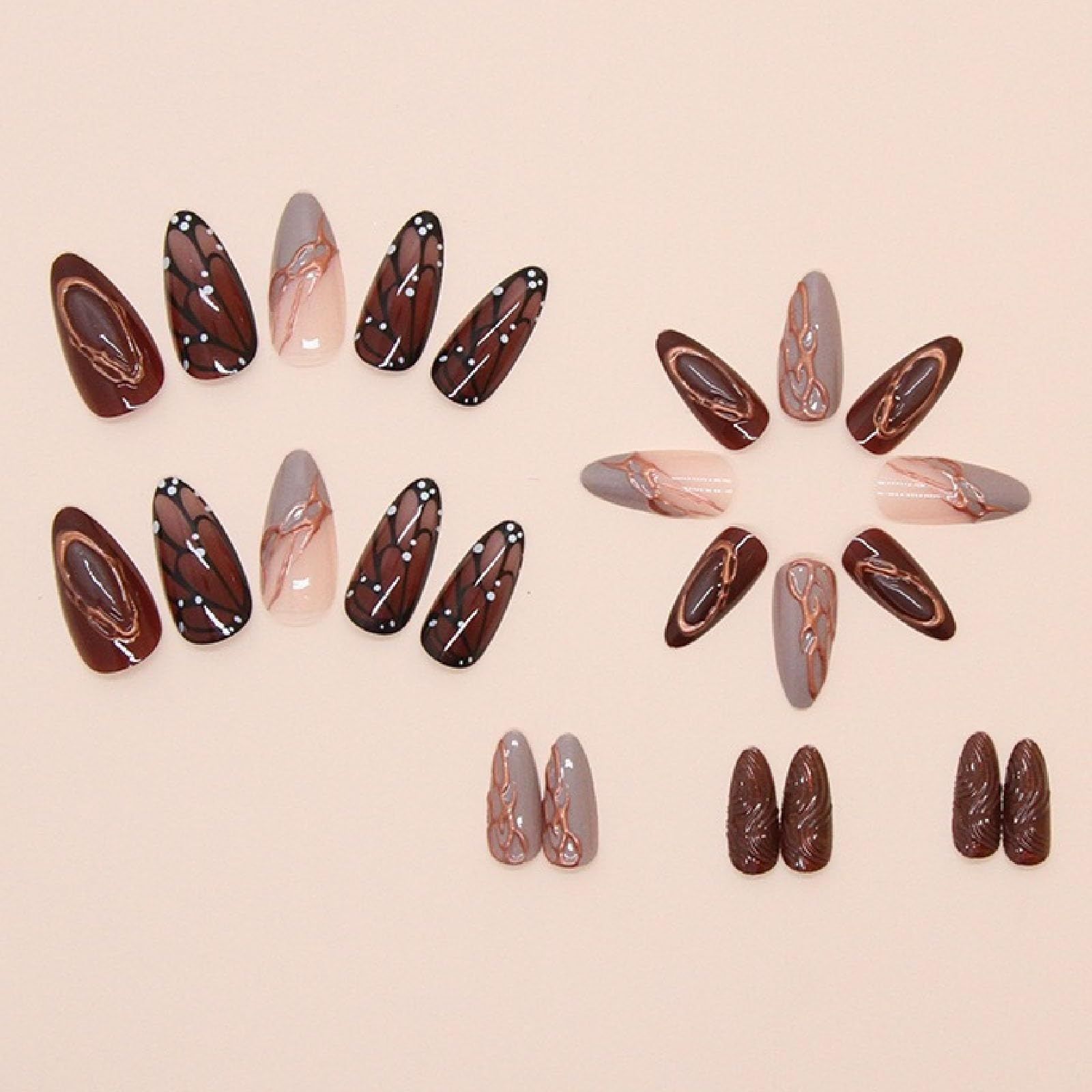 24pcsReusable Press-On Nails for Daily Wear view 2