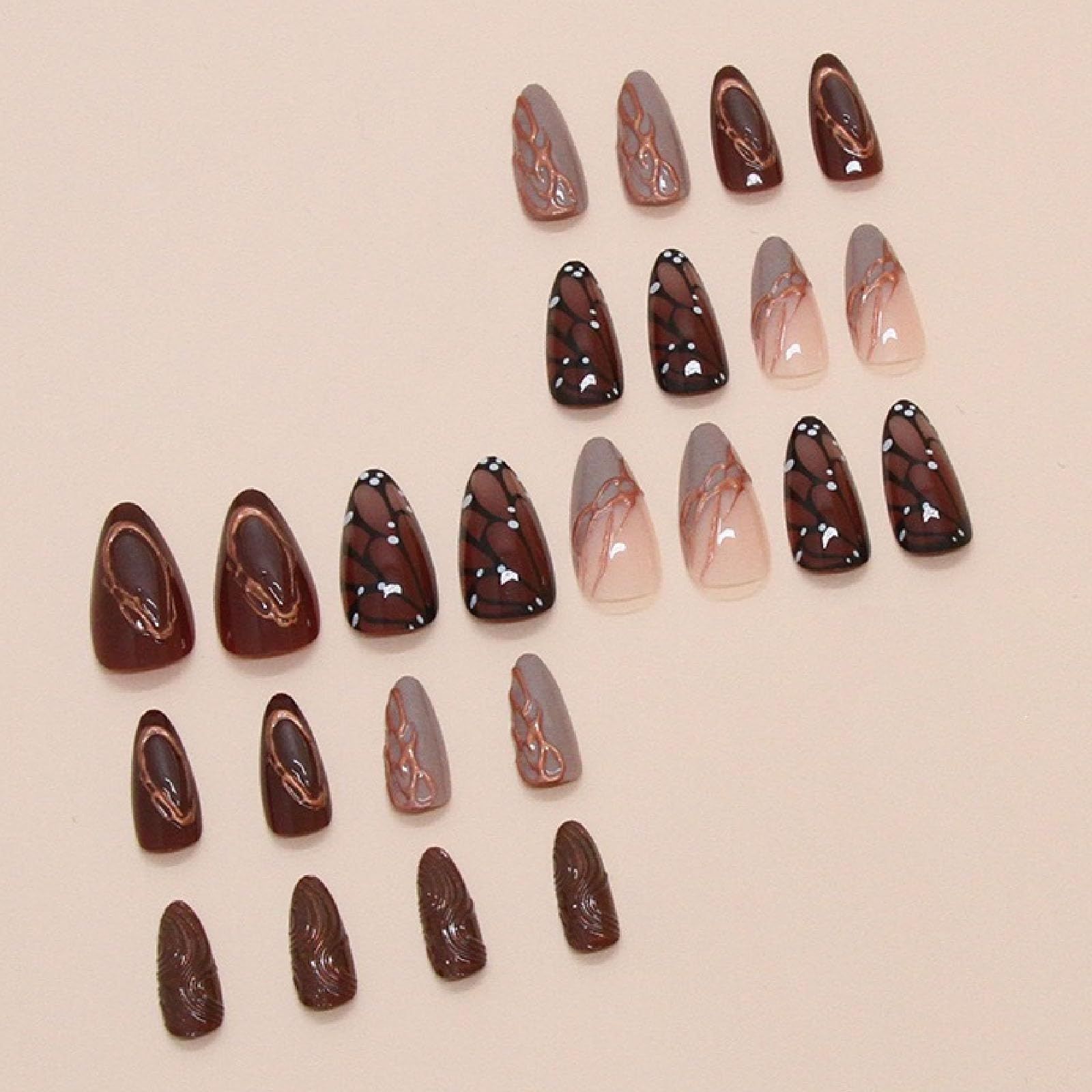 24pcsReusable Press-On Nails for Daily Wear view 3