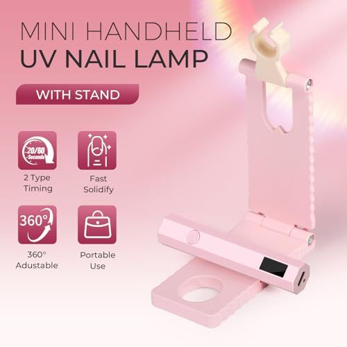 Portable UV Nail Lamp for At-Home Gel Polish Curing view 2