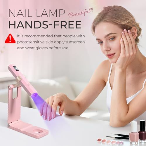 Portable UV Nail Lamp for At-Home Gel Polish Curing view 3