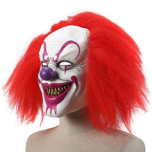 Spooky Evil Clown Mask for Halloween view 3