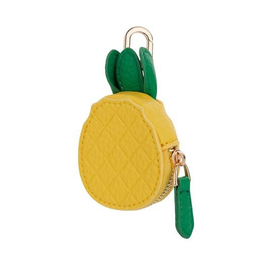 Cute Fruit Zipper Pouch Keychain Charm for Backpacks