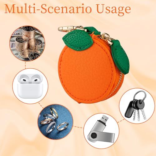 Mini Fruit Keychain Pouch Perfect for Backpacks view 3