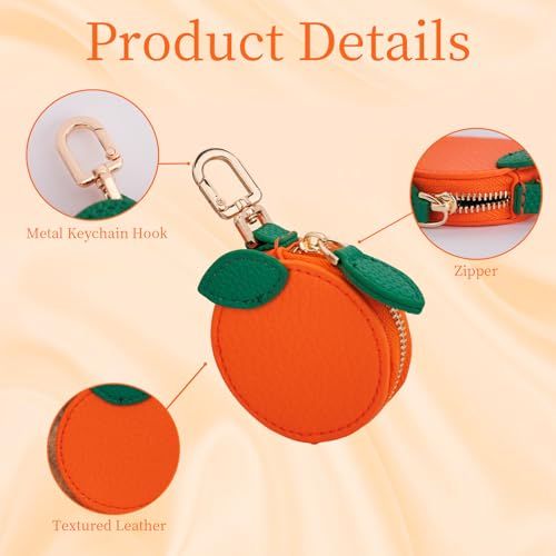 Mini Fruit Keychain Pouch Perfect for Backpacks view 4