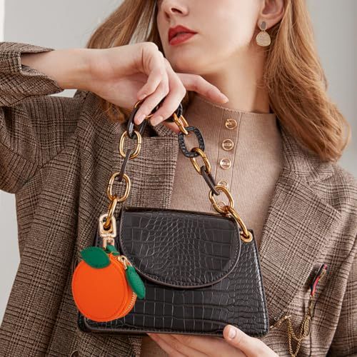 Mini Fruit Keychain Pouch Perfect for Backpacks view 5