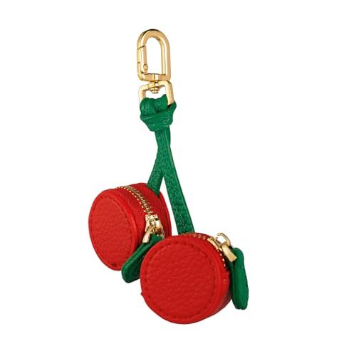 Cute Cherry-Shaped Mini Pouch Bag Charm for Backpacks, Handbags and Luggage (Red) — image 1