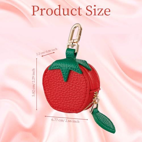 Cute Fruit Coin Pouch Keychain Charm for Backpacks view 2