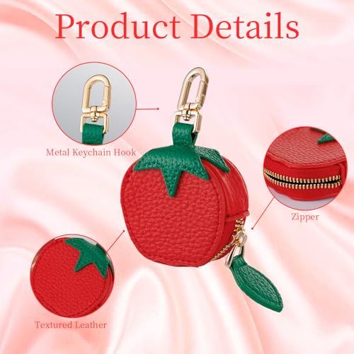 Cute Fruit Coin Pouch Keychain Charm for Backpacks view 4