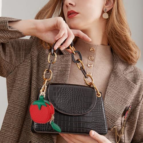 Cute Fruit Coin Pouch Keychain Charm for Backpacks view 5