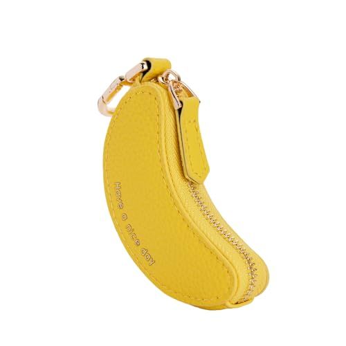 Mini Banana Keychain Coin Purse – Cute Portable Pouch for Backpacks — image 1