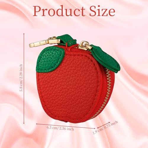 Cute Fruit Shaped Coin Purse Keychain for Backpacks view 2