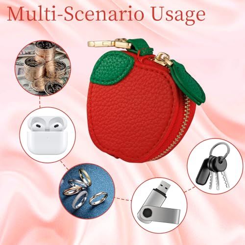 Cute Fruit Shaped Coin Purse Keychain for Backpacks view 3