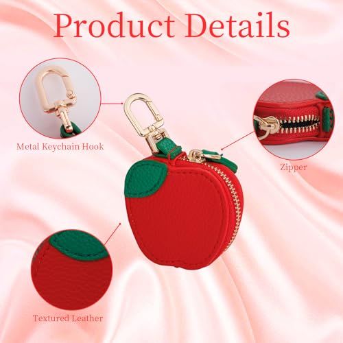 Cute Fruit Shaped Coin Purse Keychain for Backpacks view 4