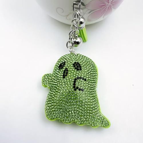 Sparkly Ghost Keychain for Backpacks view 2