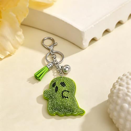 Sparkly Ghost Keychain for Backpacks view 5