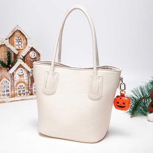 Cute Halloween Pumpkin & Spider Web Keychain Pouches For Bags & Backpacks (Orange) view 6