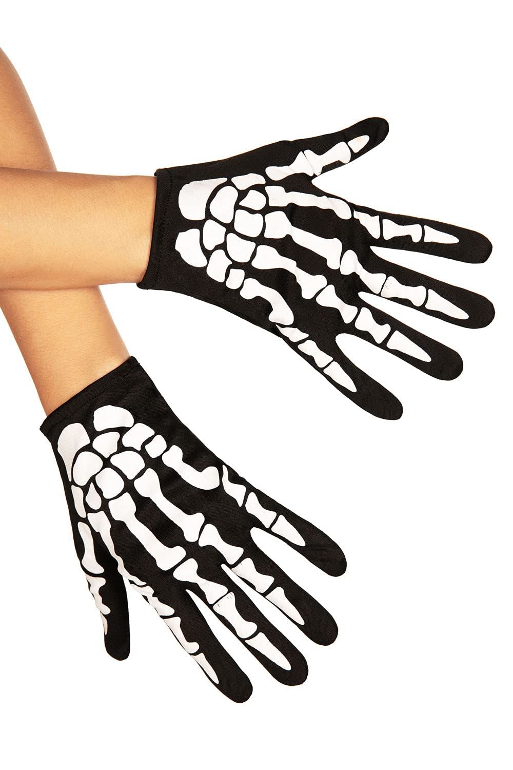 Skeleton Gloves for Halloween Costumes