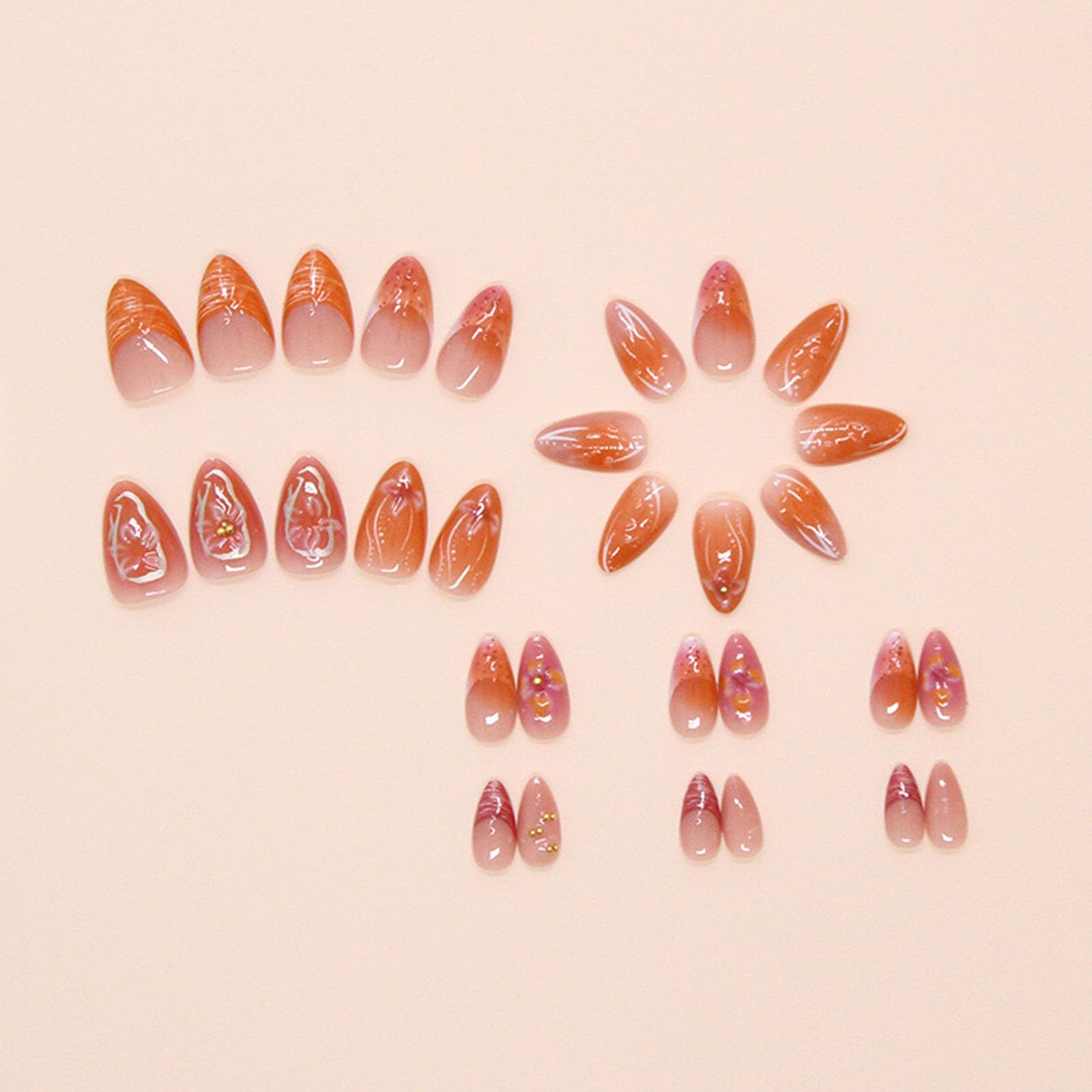 24pcsGorgeous Press-On Nails for Everyday view 5
