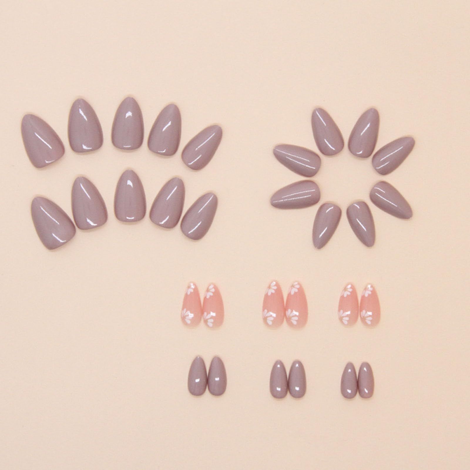 24pcsGlossy Press-On Nails for Everyday Wear view 2