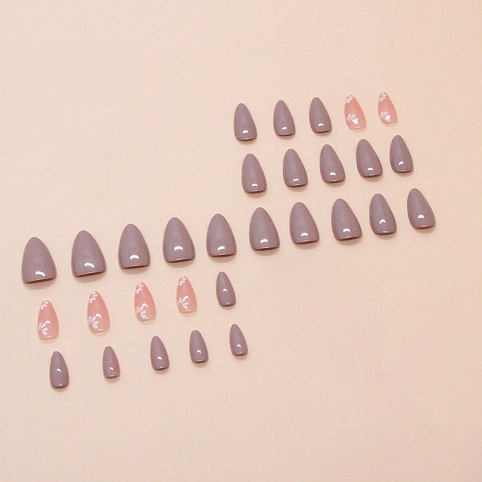 24pcsGlossy Press-On Nails for Everyday Wear view 4