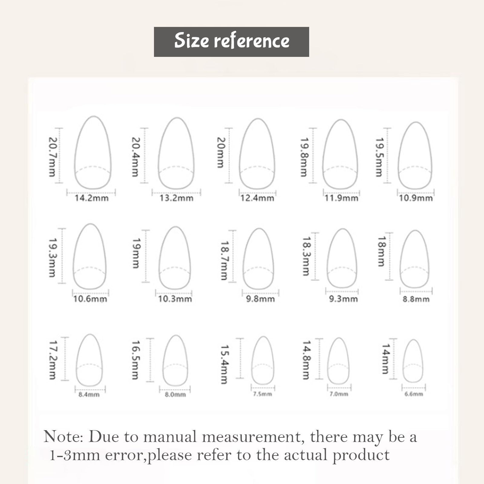 24pcsGlossy Press-On Nails for Everyday Wear view 6