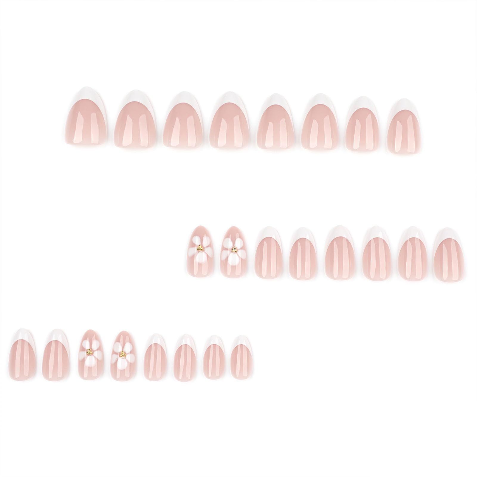 24pcsElegant Almond Fake Nails view 6
