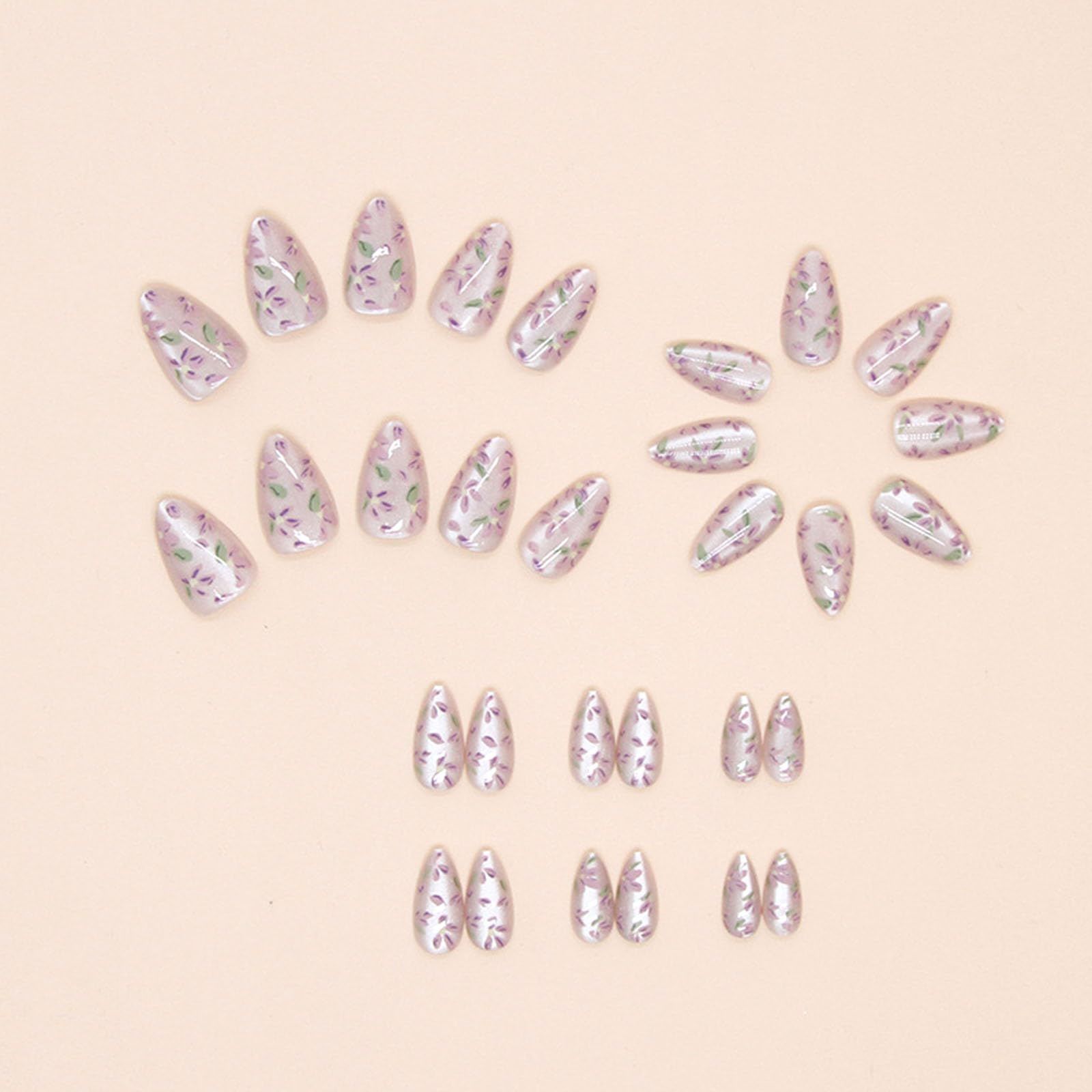 24pcsReusable Press-On Nails for Daily Wear & Special Occasions view 2