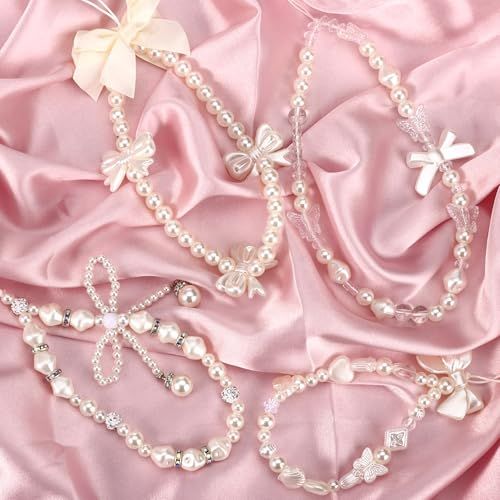 4 Pcs Beaded Phone Charms for Phones view 3